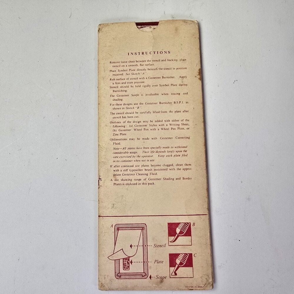 Vintage Christmas Gestetner Symbols Plate Stencil Holiday England Santa Claus - Picture 13 of 13